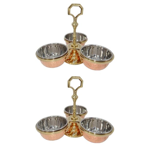 2 x Pickle stand (3 compartment)