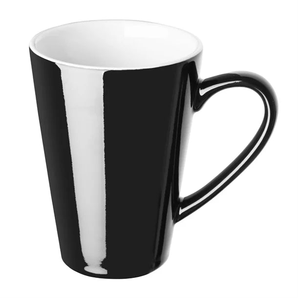 Latte Cups Black 340ml (12 Pack)